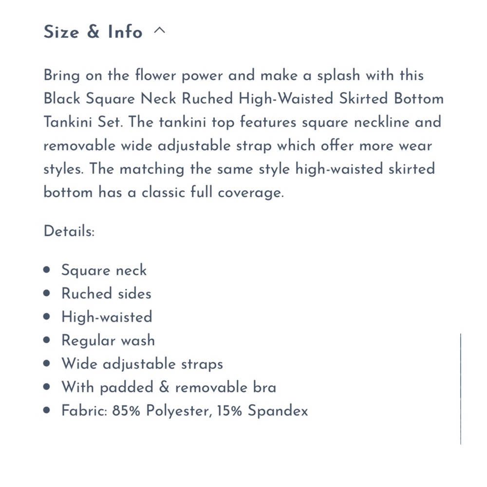 Women’s Tankini Set - Picture 3 of 4